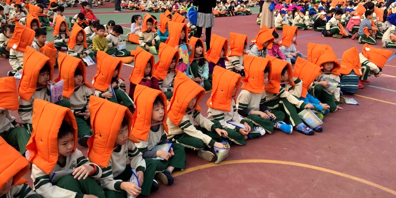 關東國小107學年度國家防災日避難疏散演練-3