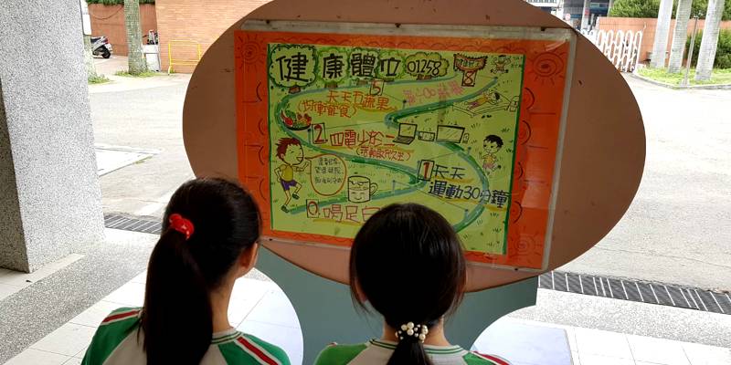 107學年三民國小~健康體位壁報宣導