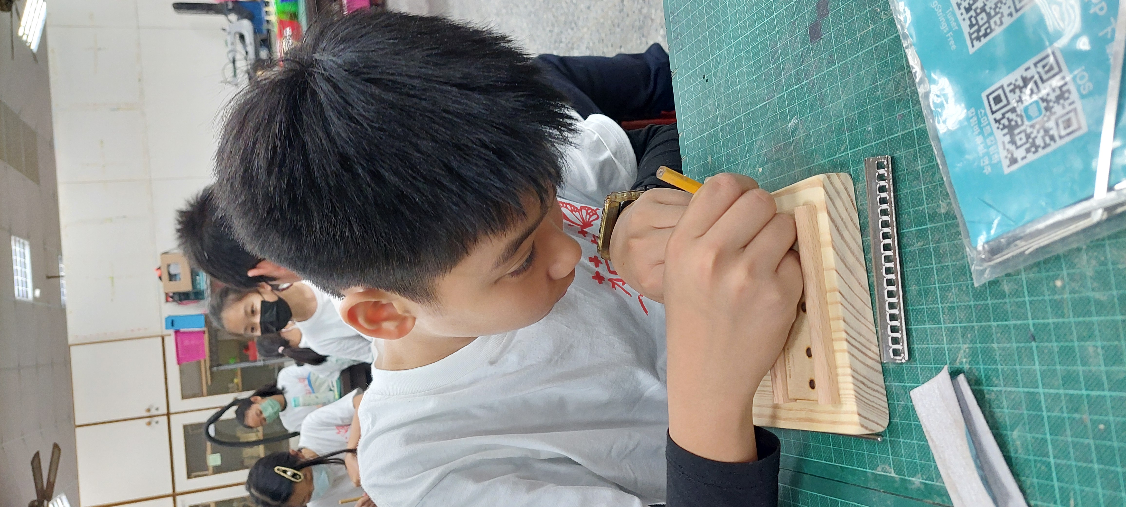 虎林國中的自造課-卡林巴琴製作活動照片