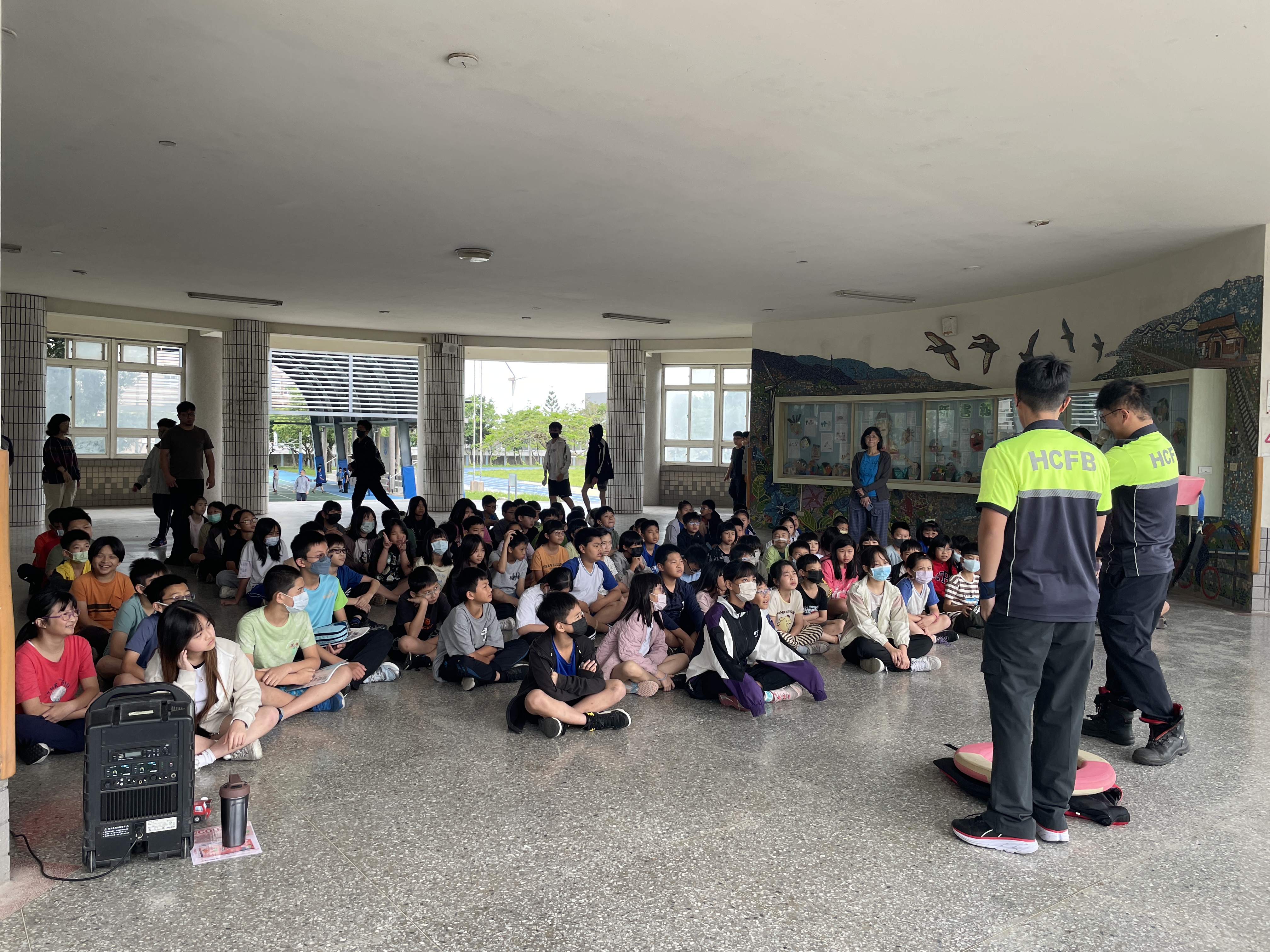 消防隊防溺宣導活動照片