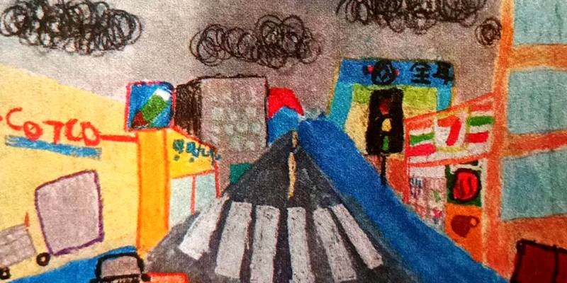 人間福報刊登竹蓮國小藍天使班學生畫作　童心筆觸映照氣候警訊