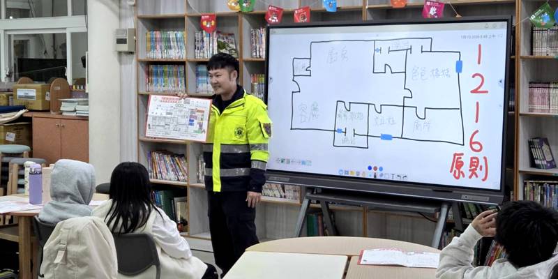 四年級消防護照闖關活動1-著火自救、消防小畫家