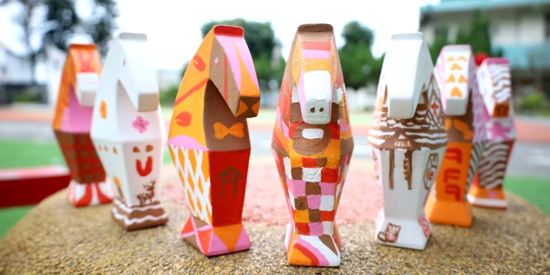 學學台灣文化色彩-感動馬 陶博聯展展出中