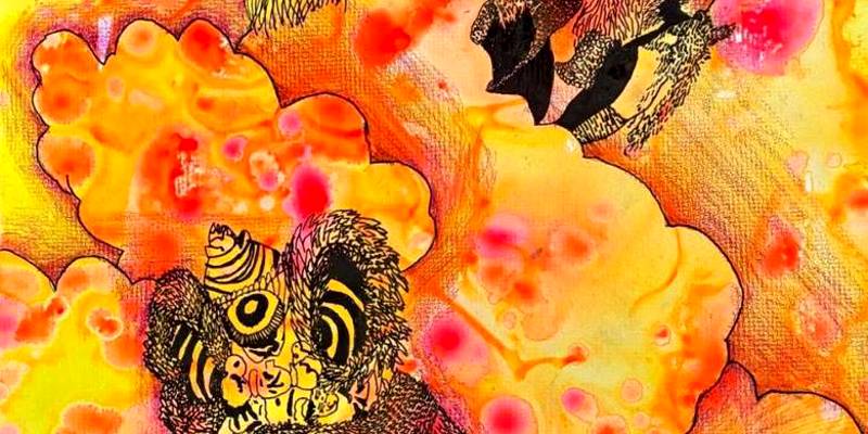 高峰藝光閃耀國際！陳修頎《東方醒獅》榮獲第七屆「與土地說畫」國際兒童繪畫比賽優秀獎