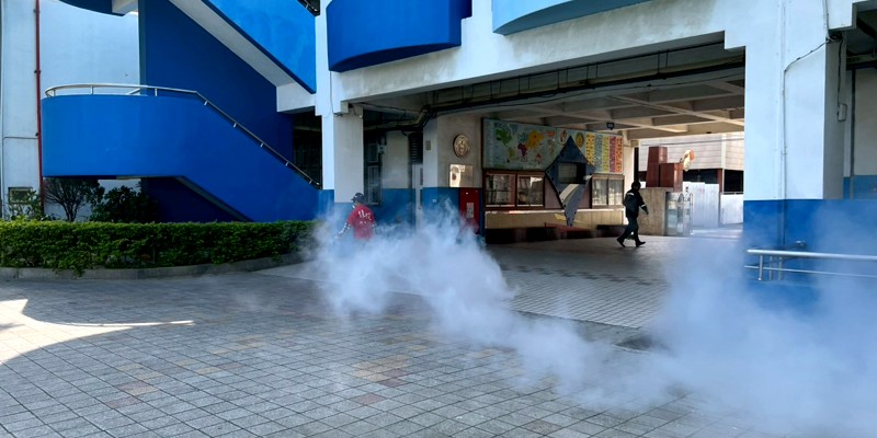 杜絕病媒蚊，南寮校園清消總動員
