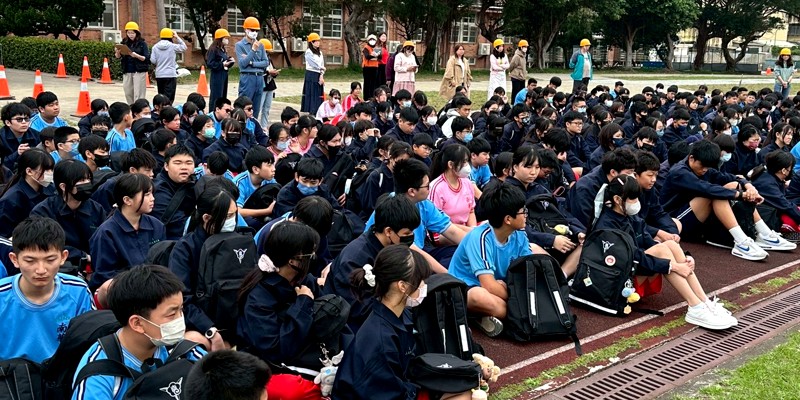 南華國中落實無預警防災疏散演練~順利圓滿