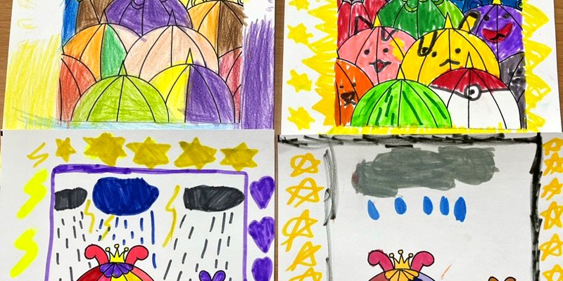 課後照顧班-下雨天繪畫