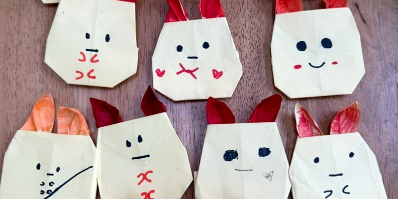 課後照顧班-兔子摺紙