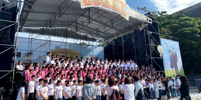 合唱團受邀參加「偵探樂園」開幕記者會