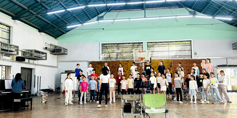 合唱團清明連假到校賽前加練