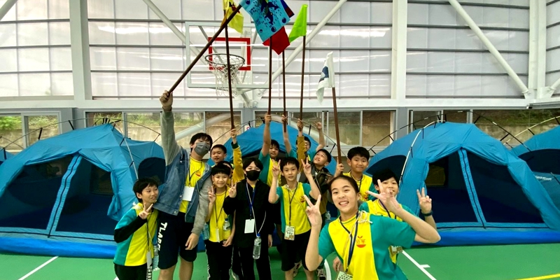 全校大露營-搭帳棚