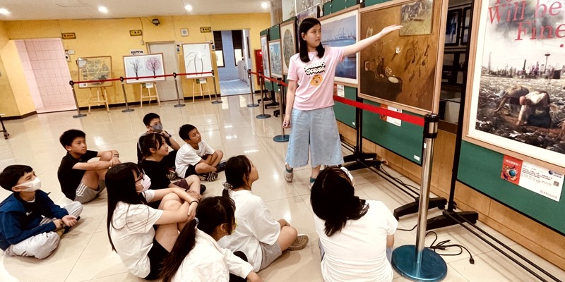 605班跨領域學習　走進展覽關注地球未來
