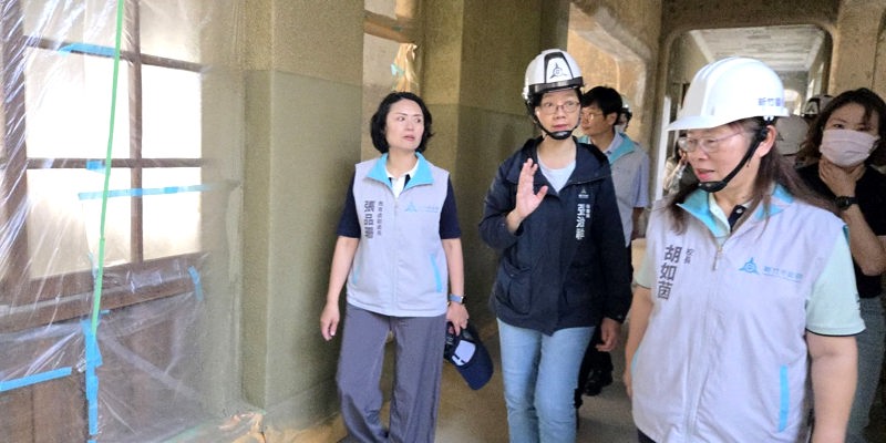 市府長官聯合視察 百齡樓修復工程穩健推進