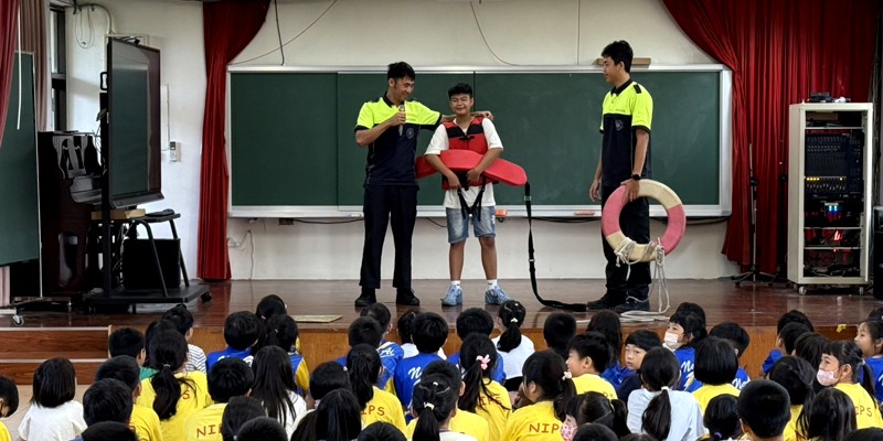 朝山分隊防溺宣導進校園　提升學生水域安全觀念