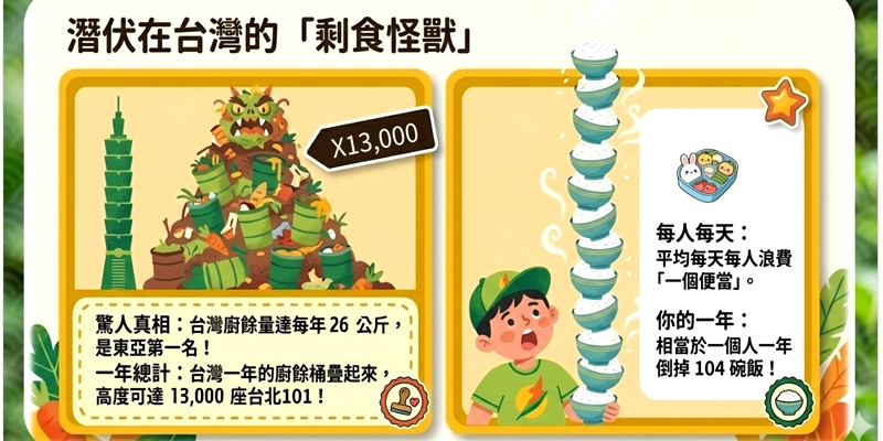 🍱 從餐盤看世界！「遇見大未來」：從營養午餐啟動減剩行動