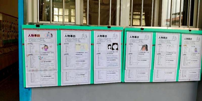 新竹市內湖國小愛家515~高年級學子化身記者 深入專訪重要「家人」