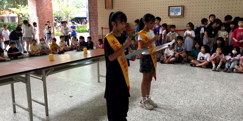 初試啼聲　展現自信風采——5年級新聞局長主持校園秀