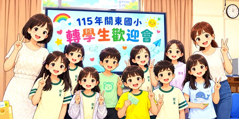 🌈彩虹筆送祝福！關東國小暖心迎接轉學生