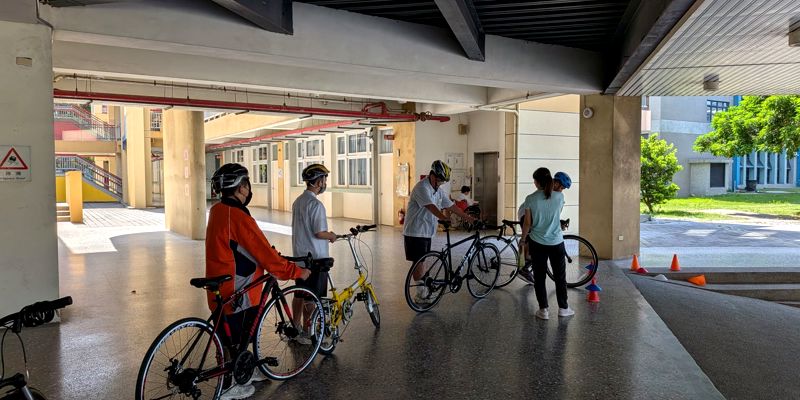 竹光國中辦理學生自行車考照　強化交通安全觀念與騎乘能力