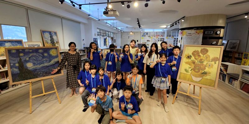 圓滿收官！大庄國小「廣達游於藝-梵谷展覽」完美落幕 小尖兵自信蛻變